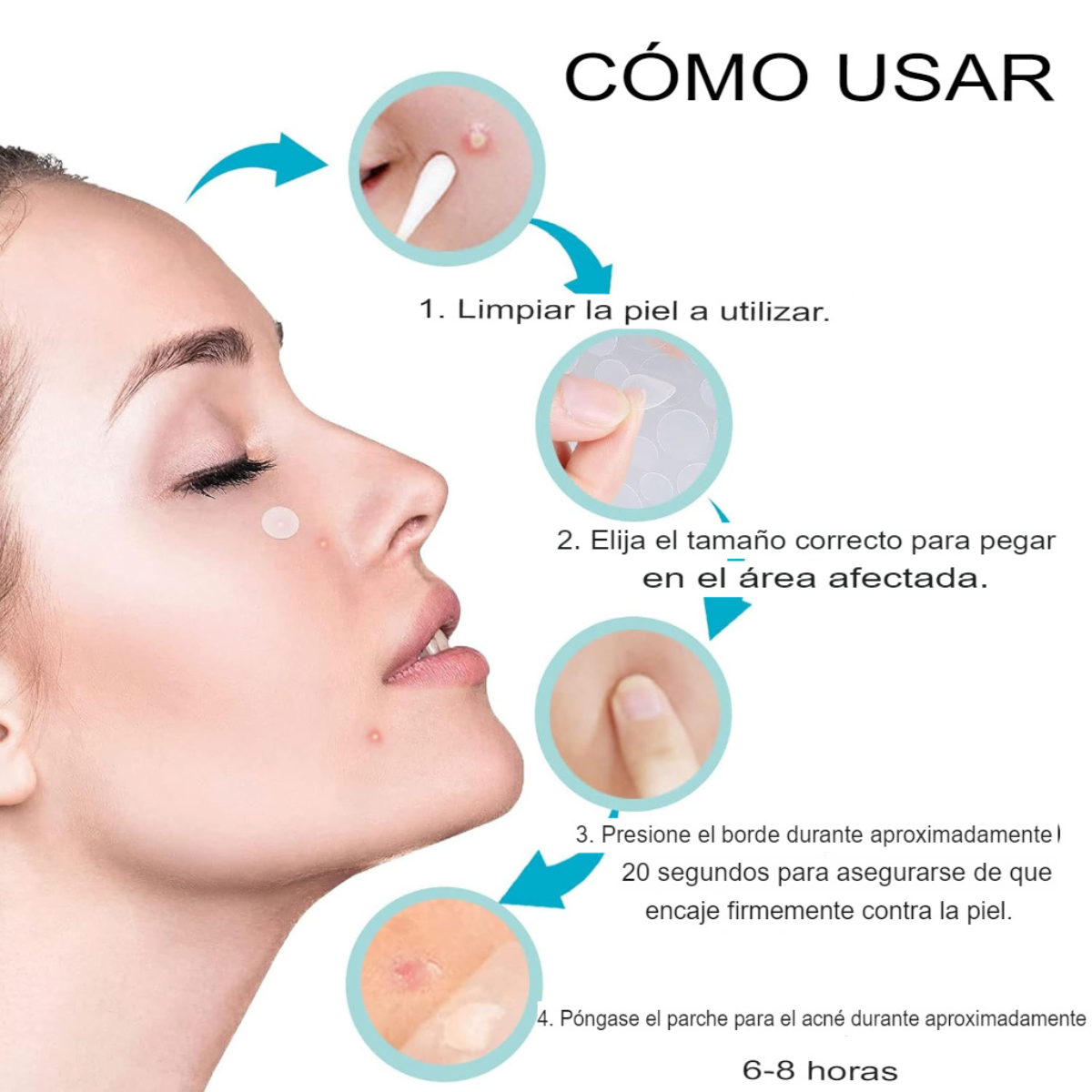 Parches Médicos Para Acné 120 Pcs