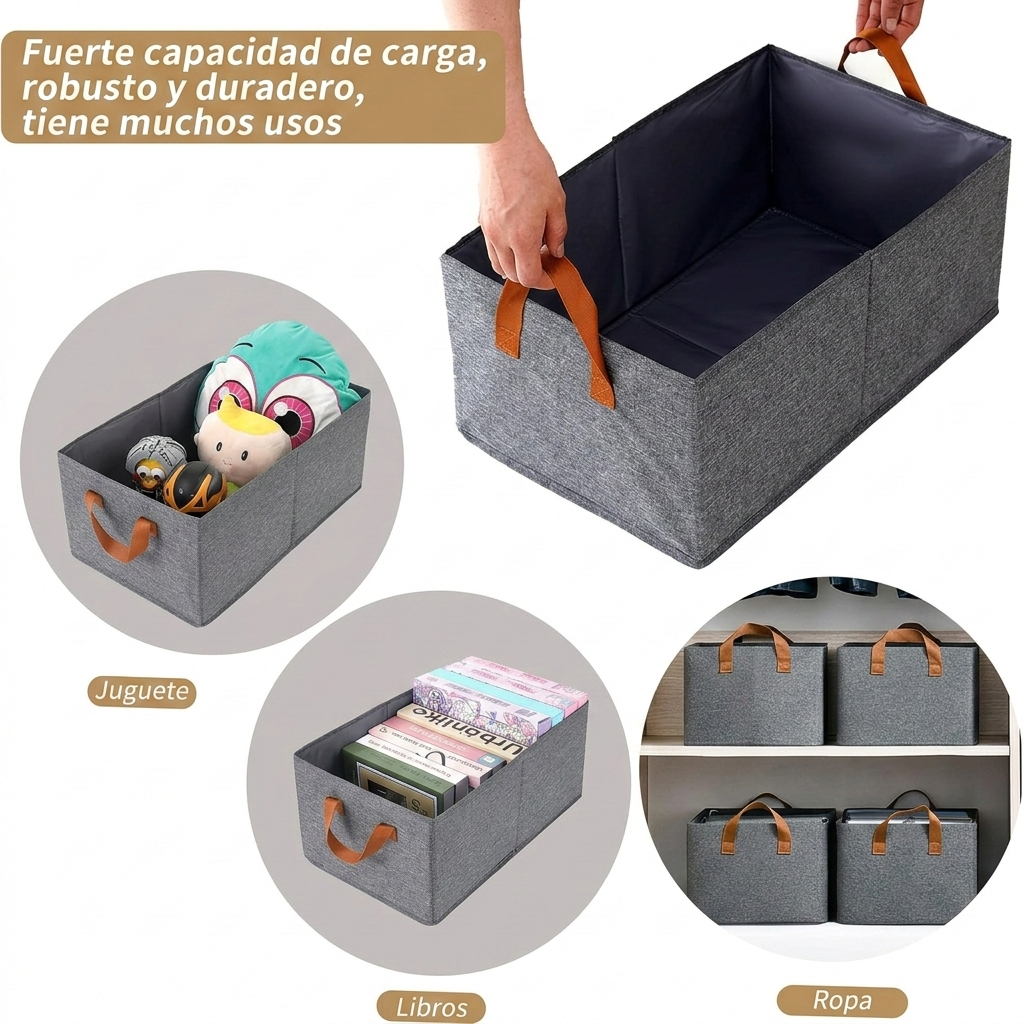 Canasta Caja Organizadora Plegable Ropa